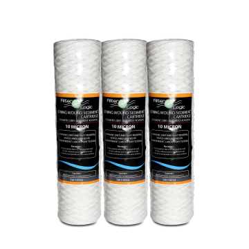FilterLogic 10 Micron String Wound Filter [3 Pack]