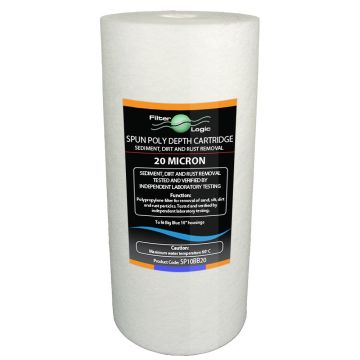 10" Big Blue Spun Poly Sediment Filter (20 Micron)