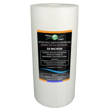 10" Big Blue Spun Poly Sediment Filter (50 Micron)