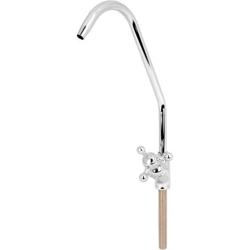 FilterLogic Tri-Claw, Goose Spout/Neck Quarter Turn Tap - Chrome