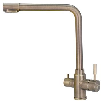 FilterLogic Azore 3 Way Triflow Tap - Rustic Bronze