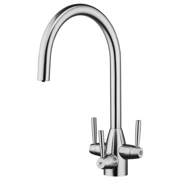 FilterLogic Bali 3 Way Triflow Tap - Mirrored Steel