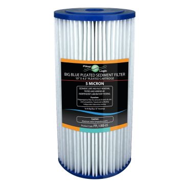 10" Big Blue Pleated Sediment Filter (5 Micron)