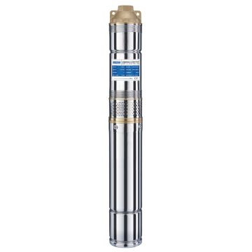 Pozzani 4" Borehole / Well / Tank Submersible Pump - Stainless Steel Screw Auger Pump - 1.1kw - 220v - 40m Cable