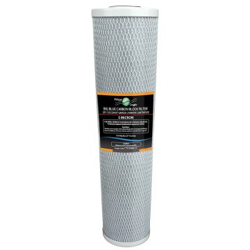 20" Big Blue Carbon Block 5 Micron Filter (Coconut)