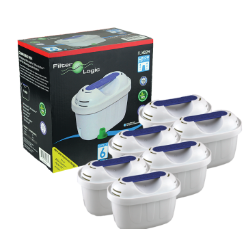 6 x FilterLogic FL402H compatible with Brita Maxtra