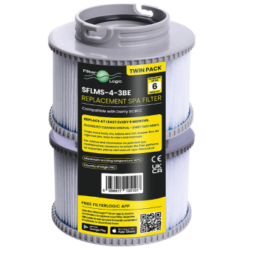 FilterLogic SFLMS-4-3-BE Spa Hot Tub Filter Compatible with MSpa