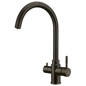 FilterLogic Tazmin 3 Way Triflow Tap - Brushed Bronze