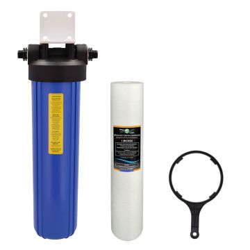 20" Big Blue Sediment Filter System with 1 Micron Filter