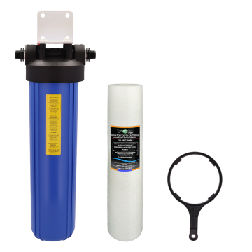 20" Big Blue Sediment Filter System with 20 Micron Filter