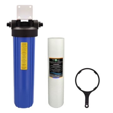 20" Big Blue Sediment Filter System with 5 Micron Filter