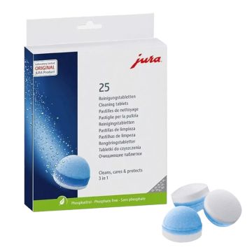 Jura 3 in 1 Cleaning Tabs - 25 Pack 