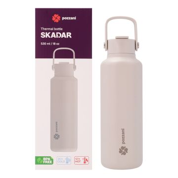 Pozzani SKADAR Thermal Bottle 530ml – Cream