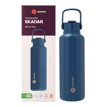 Pozzani SKADAR Thermal Bottle 530ml – Deep Blue
