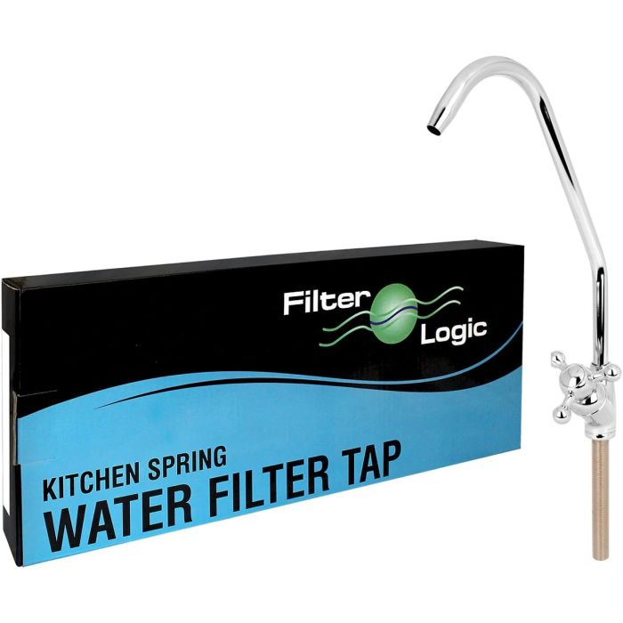 FilterLogic Tri-Claw, Goose Spout/Neck Quarter Turn Tap - Chrome