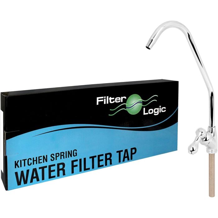 FilterLogic Goose Spout, Long Reach Baseball Bat Lever Style - Chrome 