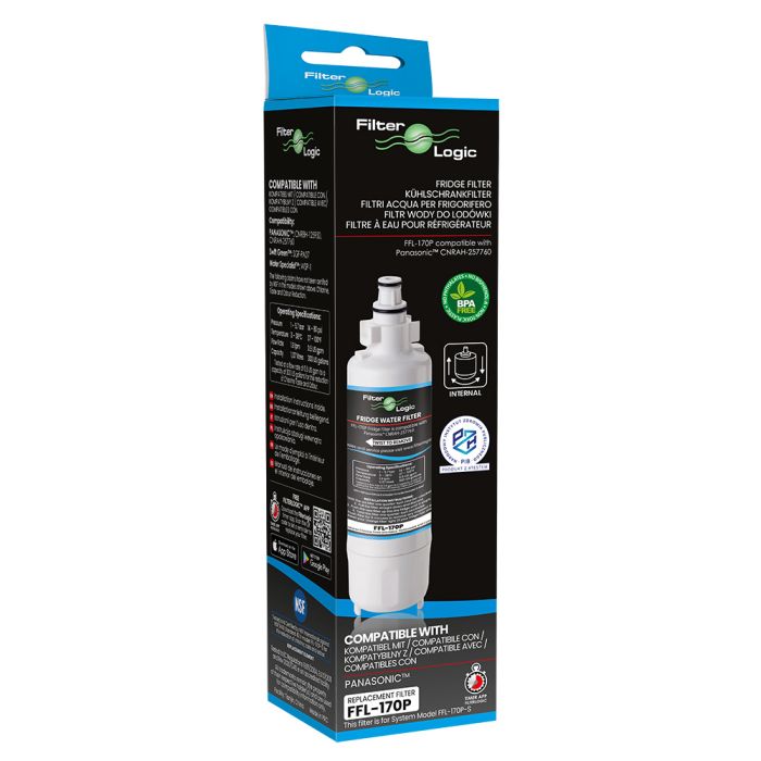 FilterLogic FFL-170P Fridge Water Filter Compatible with Panasonic CNRAH-257760