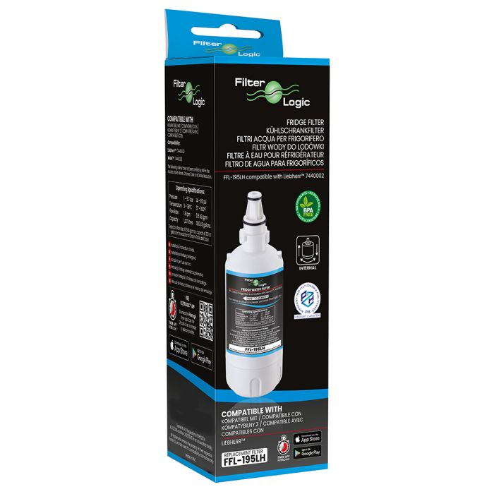 FilterLogic FFL-195LH Fridge Water Filter Compatible with Liebherr 7440002