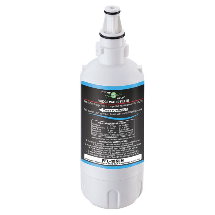 FilterLogic FFL-195LH Fridge Water Filter Compatible with Liebherr 7440002