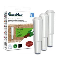 CCF-002 replacement water filter cartridge compatible with Jura CLARIS white (pack of 3)