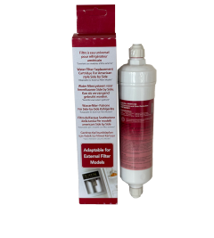 LG ADQ73693901 Inline External Fridge Water Filter - Red Box