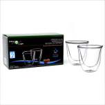 FilterLogic CFL-655B Double Wall Espresso Glasses (Twin Pack)