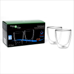 FilterLogic CFL-660B Double Wall Cappuccino Glasses(Twin Pack)