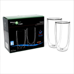FilterLogic CFL-670B Double Wall Latte Glasses (Twin Pack)